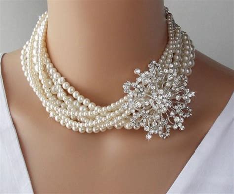 Bridal Necklace Wedding Necklace Swarovski Choker Necklace Statement Necklace Wedding