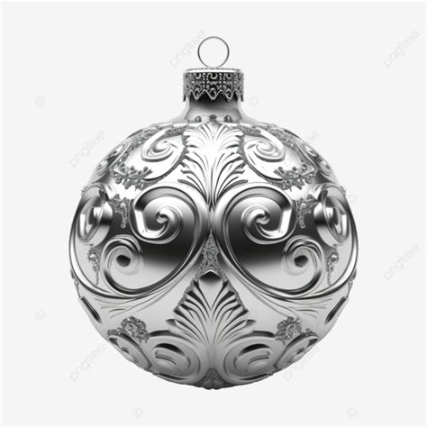 Silver Metallic Ornament Hanging Decoration Decorative Lights Png