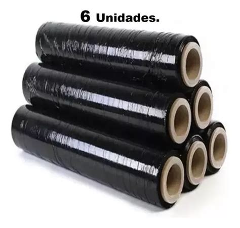 Alusa Film Stretch Embalaje Negro 6 Rollos 300 Metros Cuotas Sin