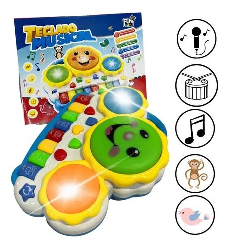 Teclado Piano Musical Bebê Brinquedo Infantil Divertido MercadoLivre