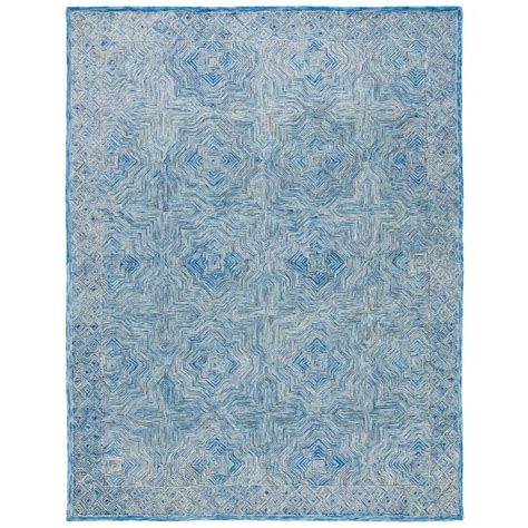 Safavieh Micro Loop Blue Ft X Ft Geometric Striped Area Rug