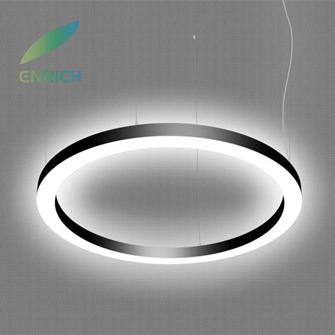 Modern Commercial Lighting Circular LED Pendant Ring Light With