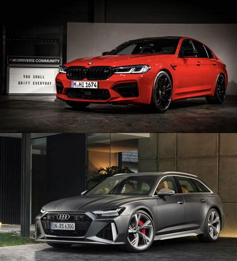 Photo Comparison 2021 Bmw M5 Lci Vs Audi Rs6 Avant