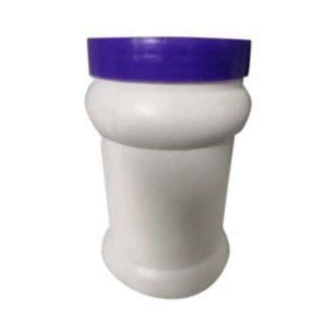 Plastic Screw Cap Closure Type White Round Protein Powder Hdpe Jar In