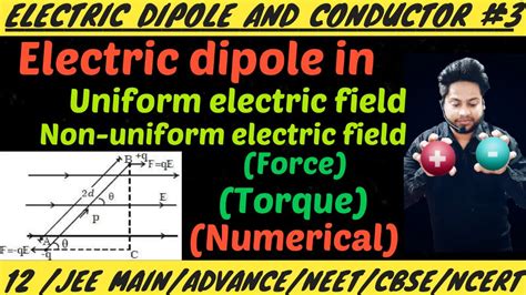 Electric Dipole And Conductor 3 Dipole In A Uniform Electric Field