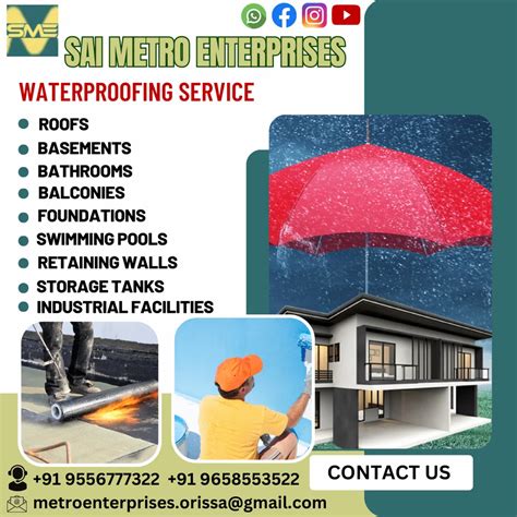 Building Waterproofing Services At Rs Sq Ft In Bhubaneswar Id