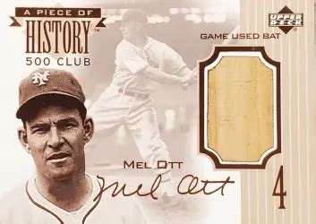 23 Most Valuable Mel Ott Baseball Cards