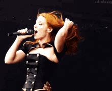 Simone Simons Epica GIF - Simone Simons Epica Live - Discover & Share GIFs