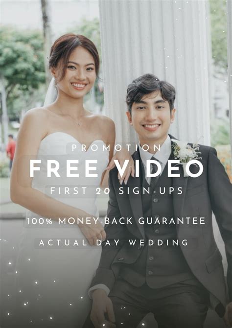 Wedding Freelance Photographer FREE 4K Videography Actual Day Event