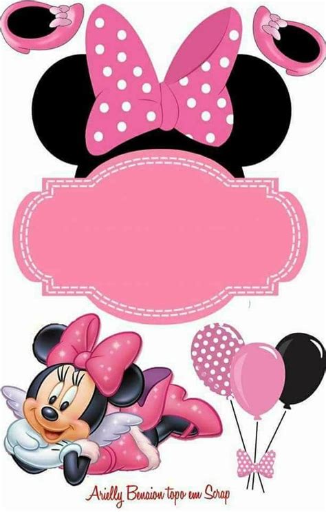 Pin By Karla Aparecida On Topo De Bolo Minnie Mouse Cake Topper