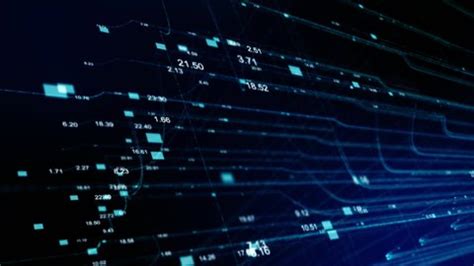 blue digital data abstract background stock footage video  royalty