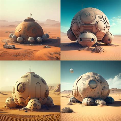 planets   desert  space base