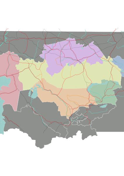 File:Kazakhstan regions map.svg - Wikitravel Shared