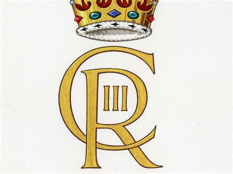 Offizielles Monogramm von König Charles III präsentiert SN at