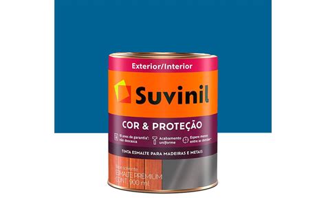 Tinta Esmalte Premium Cor E Proteção Brilhante Azul França 900ml