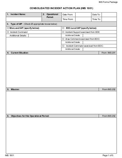 Incident Action Plan Examples 13 Templates Examples