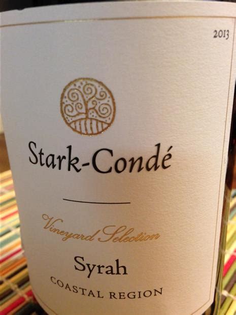 2013 Stark Condé Syrah Vineyard Selection South Africa Coastal Region