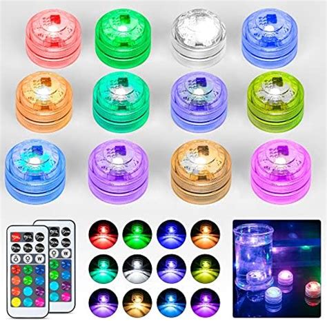 Mini Lumi Res Led Submersible Pcs Lampe Sous Marines Tanche Rgb