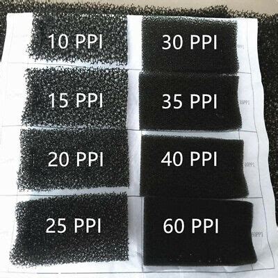 Air Filter Foam Sheet Black Anti Dust 60 PPI 10 PPI Thick 3mm 5mm