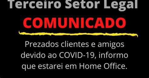 Terceiro Setor Legal Tudo Sobre Ong Osc Comunicado Terceiro Setor