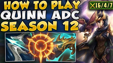 Quinn Adc Is Amazing In Season 12 How To Carry Through Bot Lane With Quinn League Of Legends