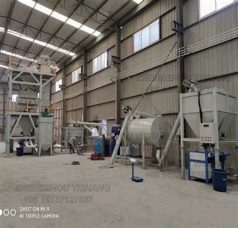 Automatic Tile Adhesive Premixe Dry Mortar Mixing Production Line