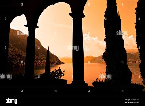 varenna villa monastero Stock Photo - Alamy