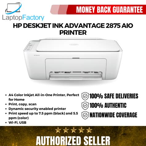 Hp Deskjet Ink Advantage 2875 Aio Printer Shopee Malaysia