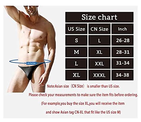 JINSHI Men Briefs Low Rise String Bikini Underwear L 27 30 US Size S