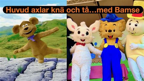 Ny Huvud axlar knä och tå med Bamse barnsånger Head Shoulders Knees