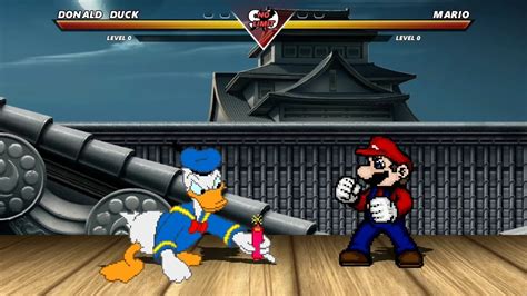 Donald Duck Vs Mario Highest Level Incredible Epic Fight Youtube