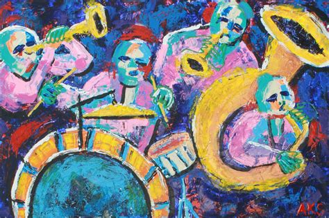 Abstract Jazz Band Painting 2 | Etsy