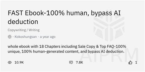 Prompt FAST Ebook 100 Human Bypass AI Deduction By Kokoshungsan