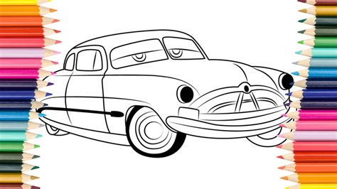 Doc Hudson Coloring Page Youtube