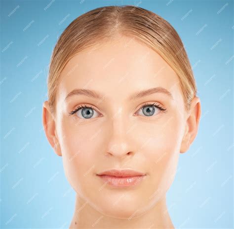 Premium Photo Portrait Cosmetics And Woman With Skincare Dermatology