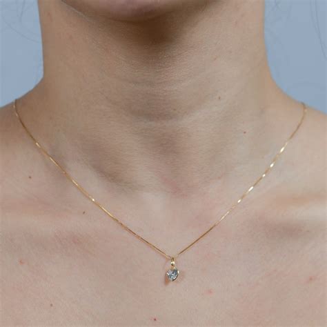 Conjunto Ouro 18k 750 Corrente 45cm e Pingente Coração 6mm Zello Jóias