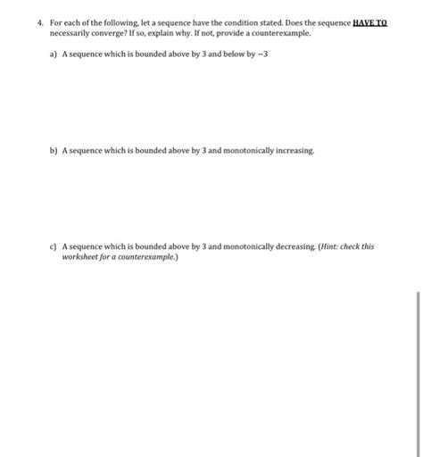 Solved 3 For Each Of The Following • Determine Whether The