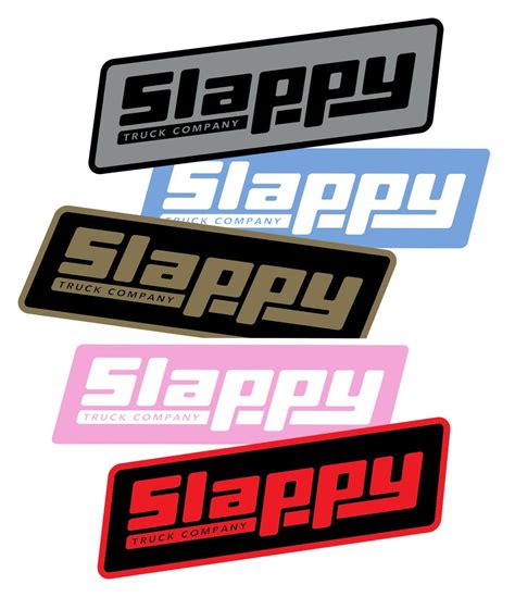 Slappy Og Logo Single Skateboard Sticker Assorted Color