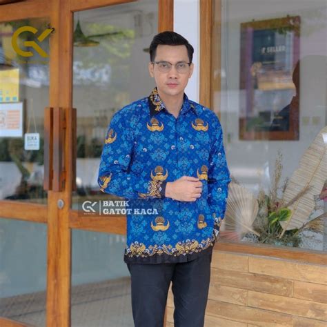 Jual Korpri Pria Baju Batik Korpri Pria Terbaru Katun S Full