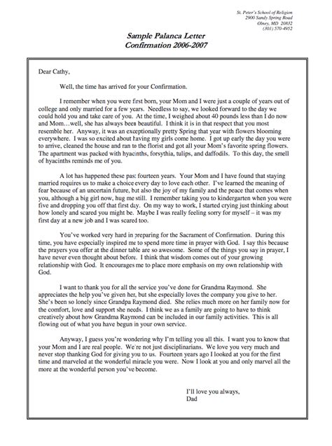 Acts Catholic Retreat Letter