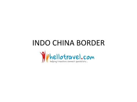 Indo China Border | PPT