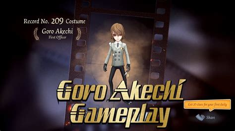 Identity VFirst Officer Gameplay S Skin Goro Akechi P5 Crossover