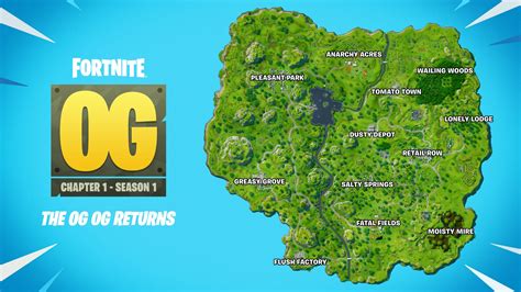 Fortnite OG Map C1S1 Here Are All POIs You Can Drop Esports Gg