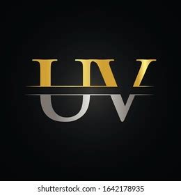 Initial Letter Uv Logo Design Vector Stock Vector Royalty Free