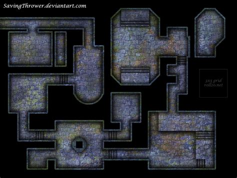 Clean crypt dungeon battlemap for DnD / roll20 by SavingThrower on ...