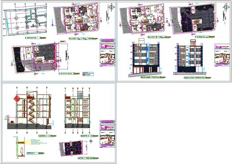 Edificio De Viviendas En Autocad Descargar Cad Gratis 104 Mb