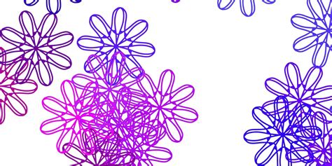 Light Purple Pink Vector Doodle Texture With Flowers 21497783 Vector