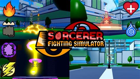 All Training Areas In Sorcerer Fighting Simulator Youtube