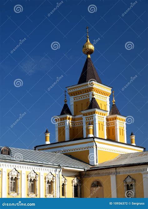 Yellow Church Stock Photo Image Of Element Decor Pseudorussian