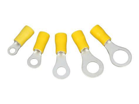 Yellow Pre Insulated Ring Crimp Terminals 12 Volt Planet